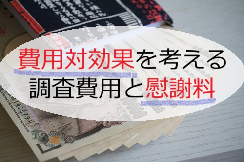 調査費用と慰謝料