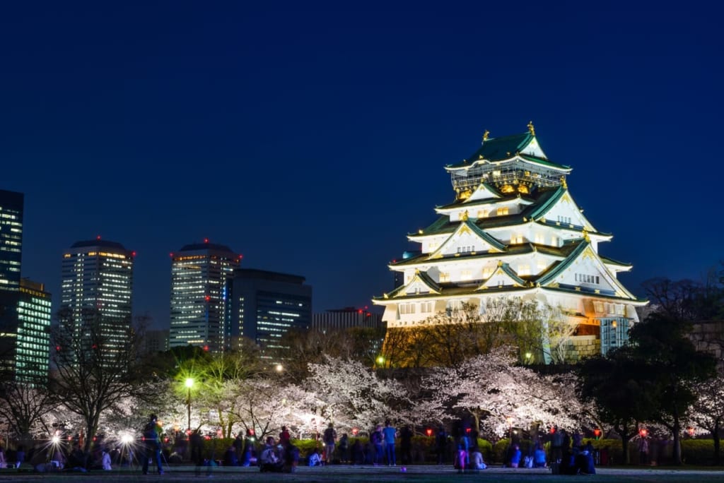 大阪城の夜景