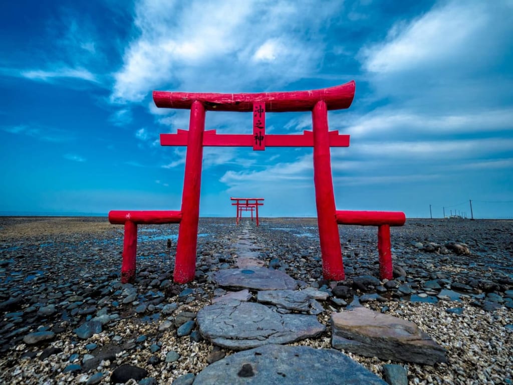 佐賀の海中鳥居