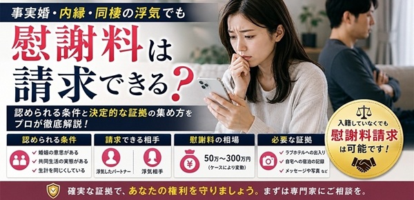 事実婚　浮気　慰謝料