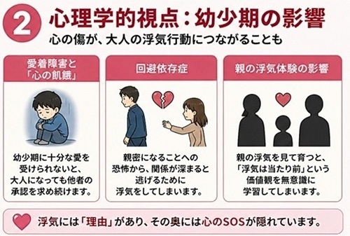 浮気の心理