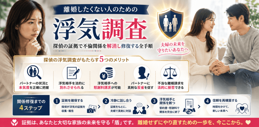 離婚しない浮気調査