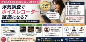 浮気調査　ボイスレコーダー