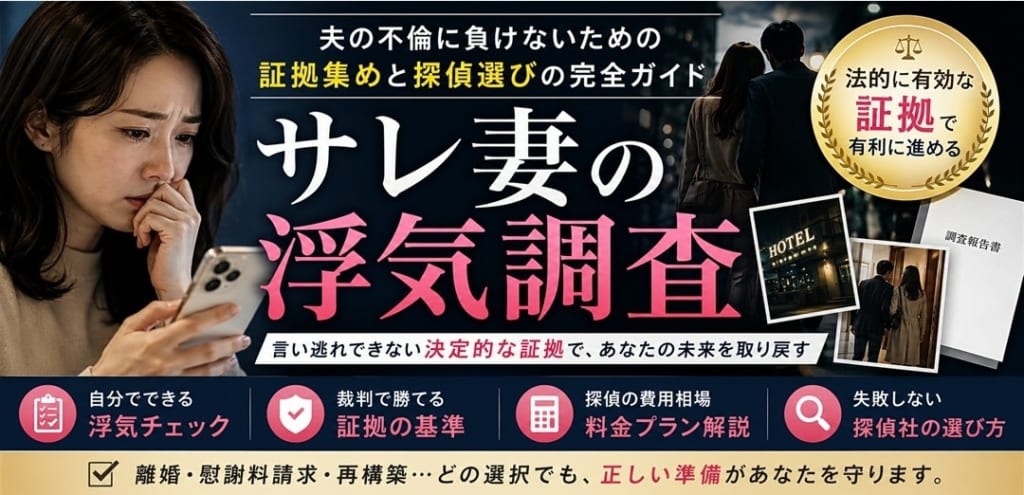 サレ妻　浮気調査