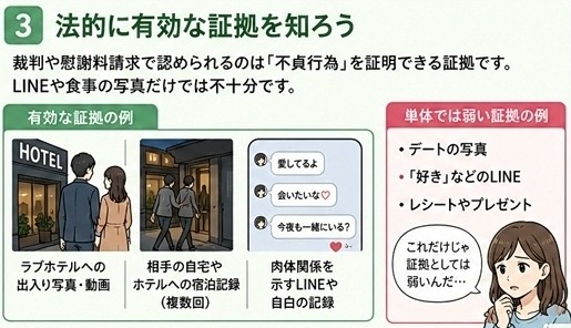 浮気調査　証拠