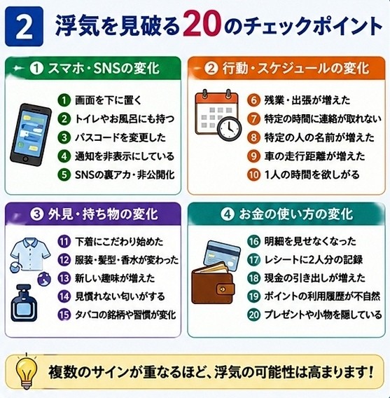 浮気 チェック