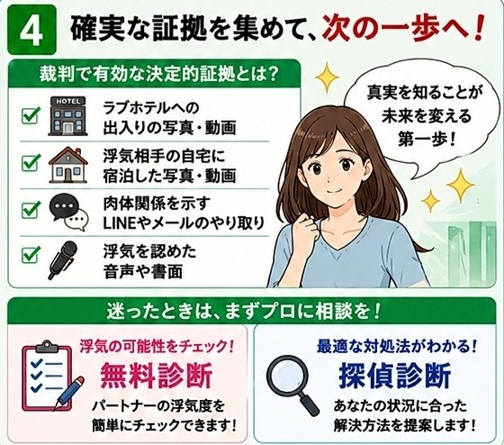 浮気 証拠