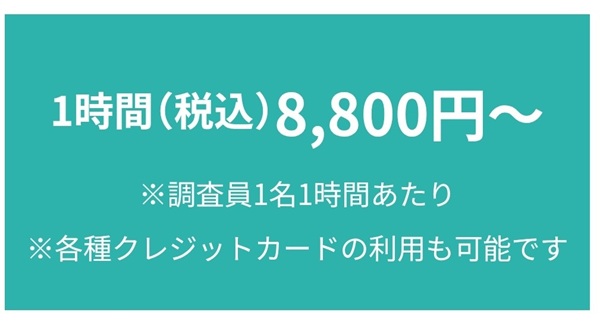浮気調査料金
