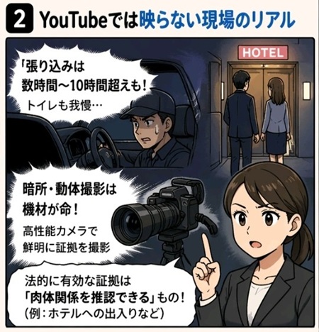 YouTube　浮気調査現場