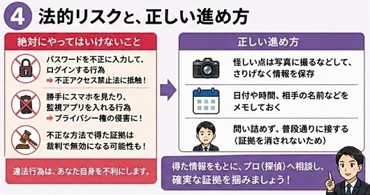 浮気　スマホ　リスク