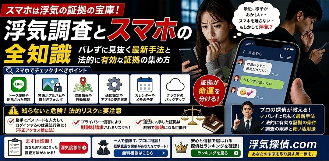 浮気調査　スマホ