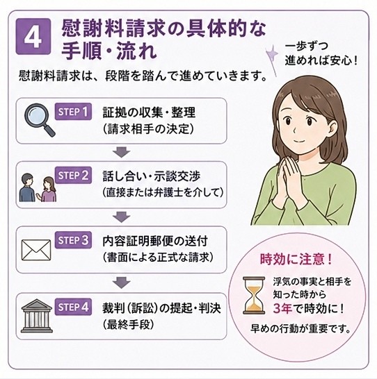 慰謝料請求　手順