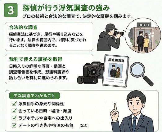 探偵　浮気調査