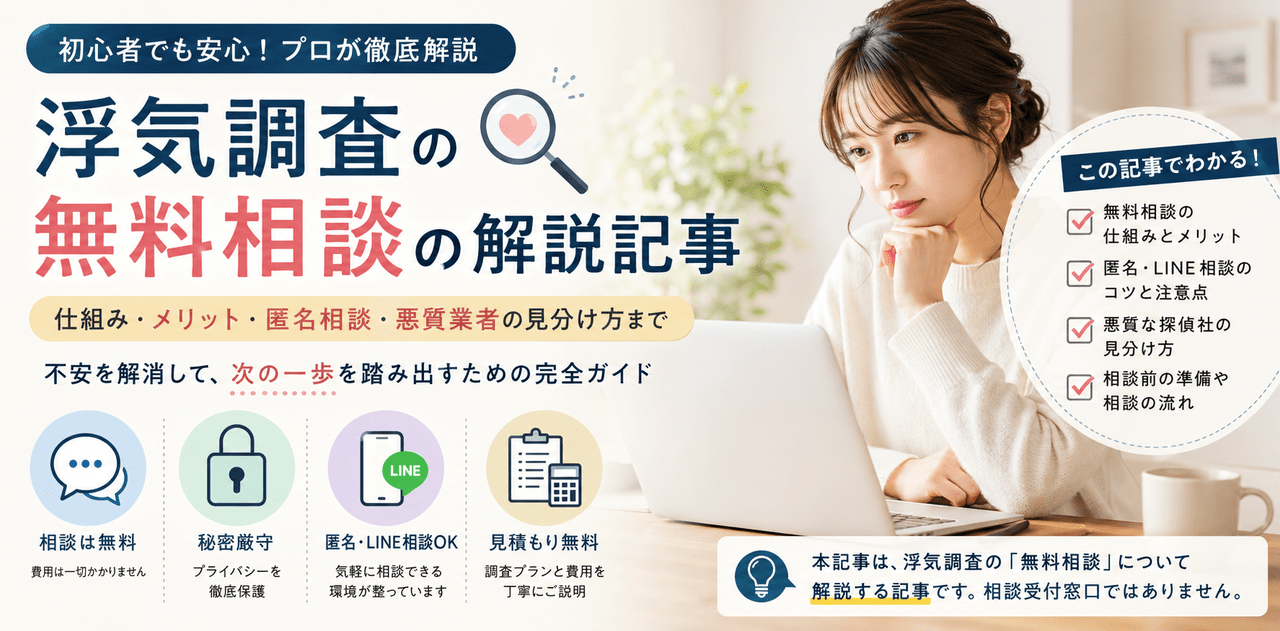 浮気調査　無料相談