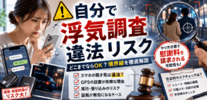 浮気調査　リスク