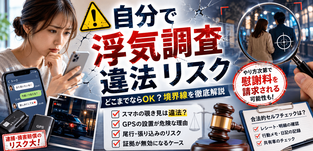 浮気調査　リスク