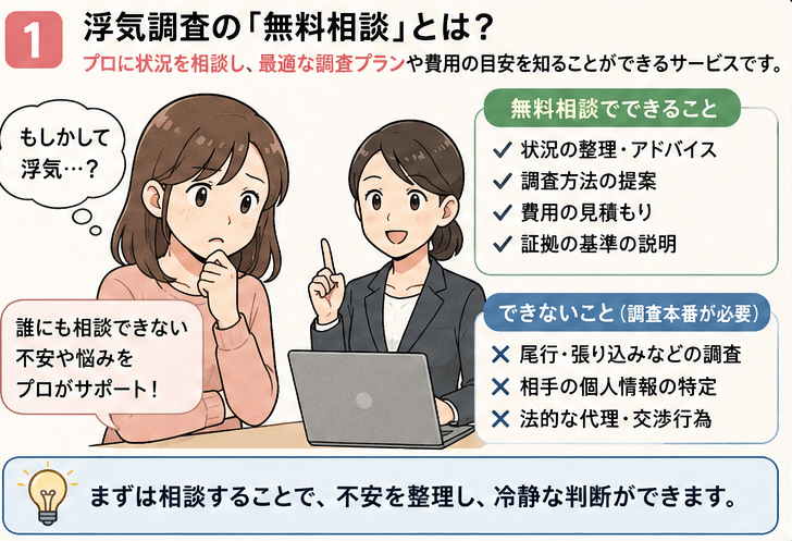 浮気調査　無料相談