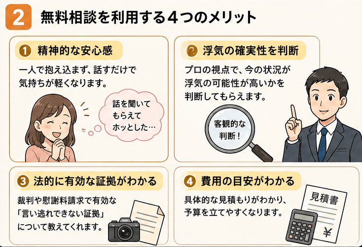 浮気調査　無料相談