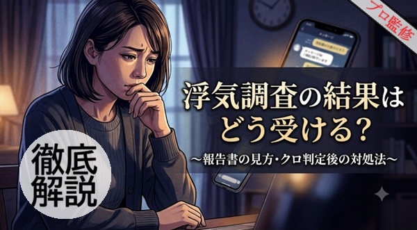 浮気調査　結果報告