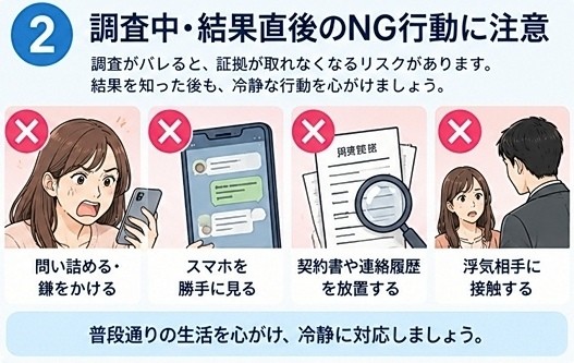 浮気調査　結果報告