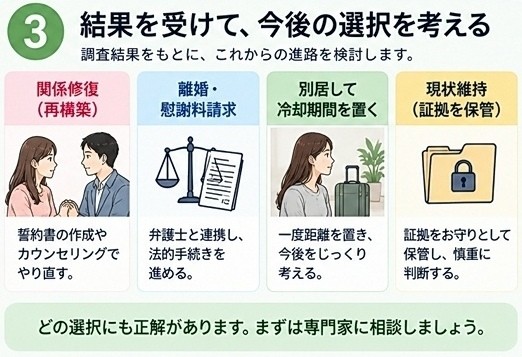 浮気調査　結果報告後