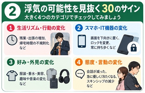浮気 見抜く