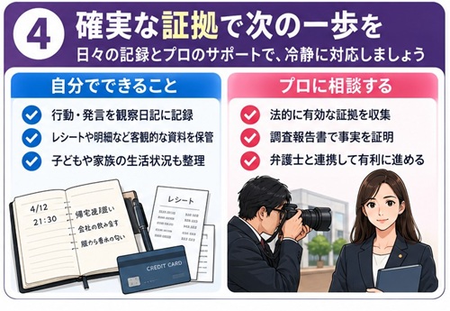 浮気調査　証拠