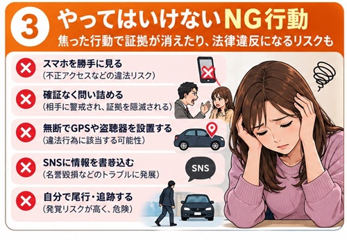 浮気チェック　NG行為